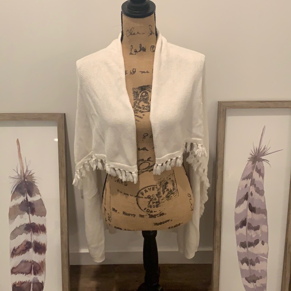 Lilly Pulitzer fringe vest poncho
